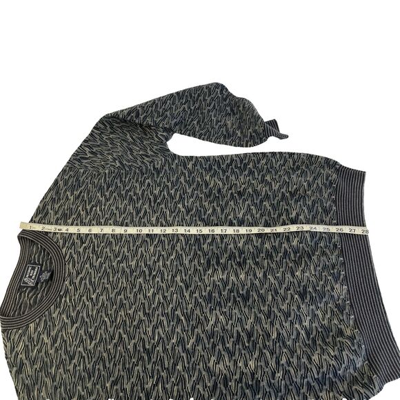 Vintage Mens Peconic Bay Traders 3D Knit Textured Cotton Sweater Size XL Cosby - Picture 4 of 6